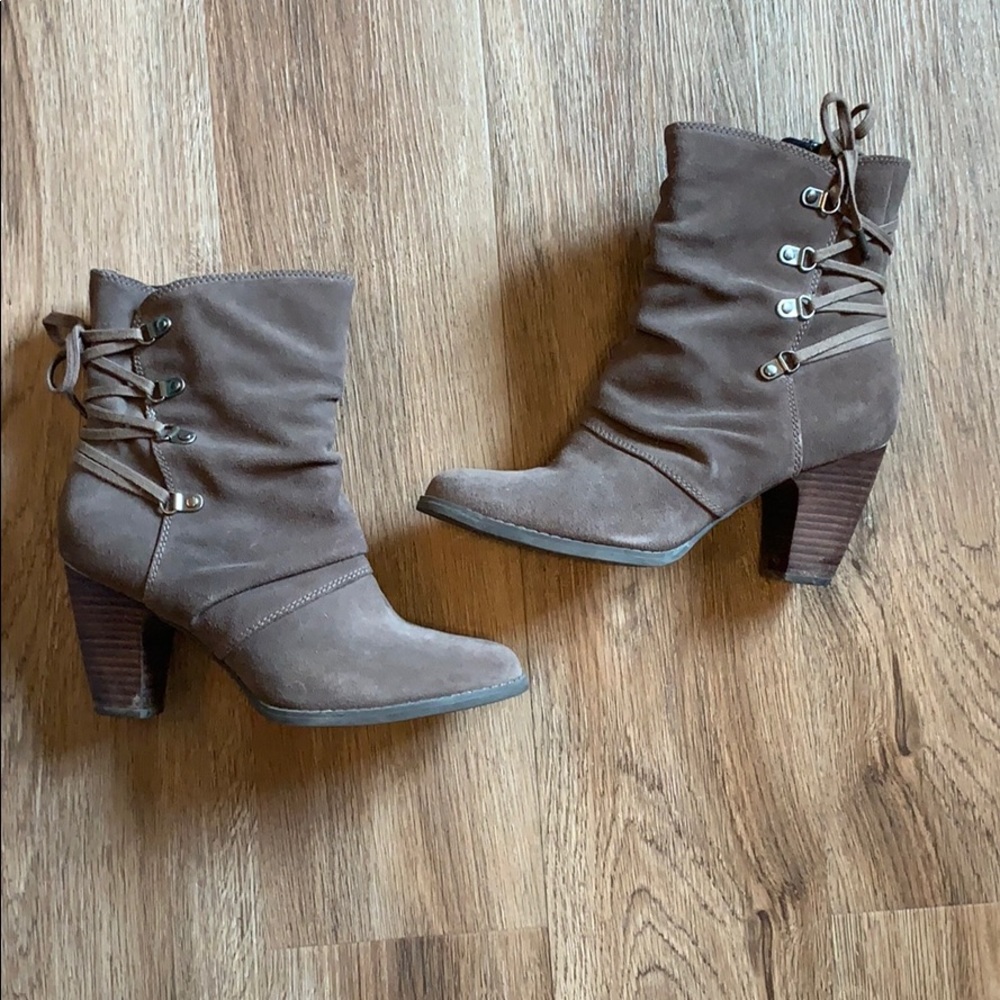 Clark’s high heel short boots
